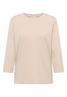 Shirt mit Rippstruktur oat milk beige