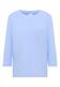 Shirt mit Rippstruktur sporty light blue