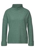 Shirt mit Rippstruktur sunlit green mel.