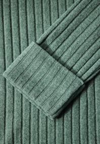 Shirt mit Rippstruktur sunlit green mel.