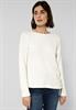 Shirt mit Rippstruktur vanilla white