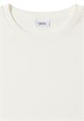 Shirt mit Rippstruktur vanilla white