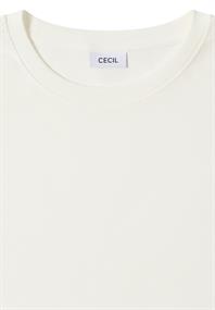 Shirt mit Rippstruktur vanilla white