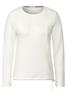 Shirt mit Rippstruktur vanilla white