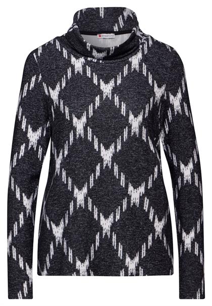 Shirt mit Rollkragen black
