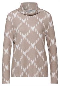 Shirt mit Rollkragen light mocha beige
