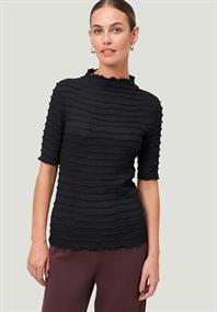 Shirt mit Rüschen black beauty
