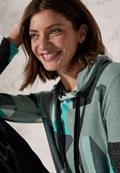 Shirt mit Schalkragen glaced green melange