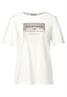 Shirt mit Schimmer-Print off white