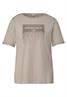 Shirt mit Schimmer-Print tumbled beige
