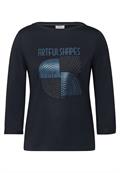 Shirt mit Schimmer-Print universal blue