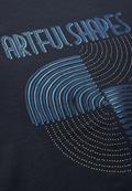 Shirt mit Schimmer-Print universal blue