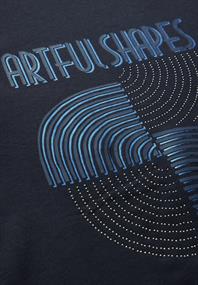 Shirt mit Schimmer-Print universal blue