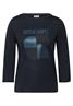 Shirt mit Schimmer-Print universal blue