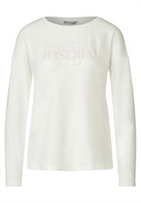 Shirt mit Schimmer-Wording lucid white