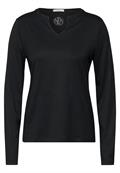 Shirt mit Schmucksteinchen black