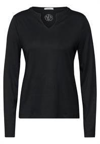 Shirt mit Schmucksteinchen black