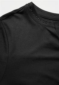 Shirt mit Schmucksteinchen black