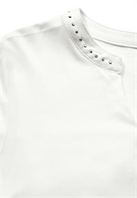 Shirt mit Schmucksteinchen vanilla white