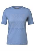 Shirt mit Schmucksteinen deep pastel blue