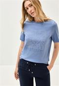 Shirt mit Schmucksteinen deep pastel blue