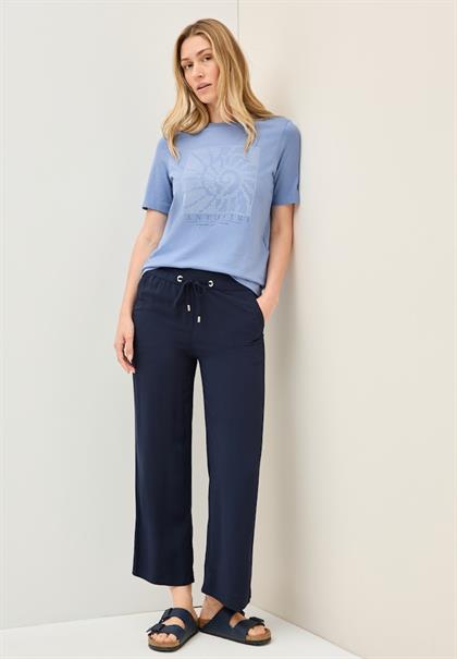 Shirt mit Schmucksteinen deep pastel blue