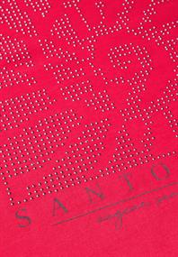 Shirt mit Schmucksteinen glazed apple red