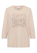Shirt mit Schmucksteinen oat milk beige