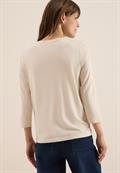 Shirt mit Schmucksteinen oat milk beige