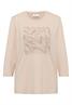 Shirt mit Schmucksteinen oat milk beige