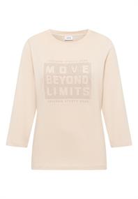 Shirt mit Schmucksteinen pearl beige