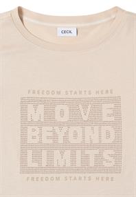 Shirt mit Schmucksteinen pearl beige