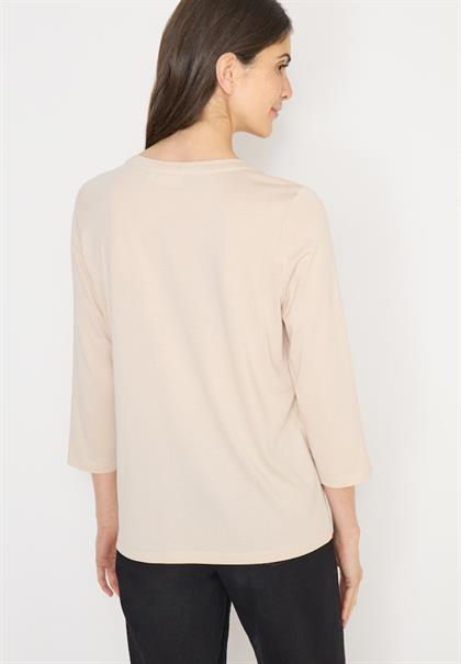 Shirt mit Schmucksteinen pearl beige