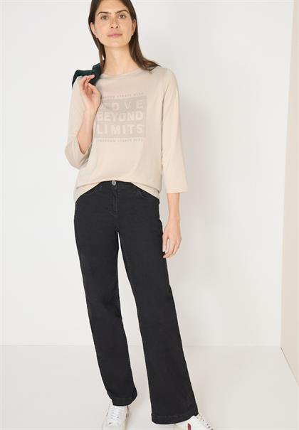 Shirt mit Schmucksteinen pearl beige