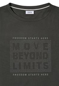 Shirt mit Schmucksteinen raw khaki