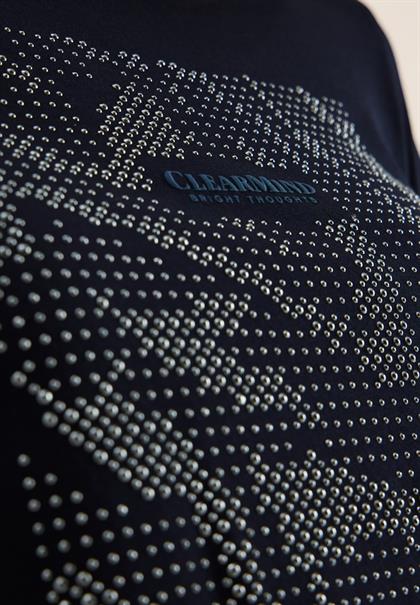 Shirt mit Schmucksteinen urban dark blue