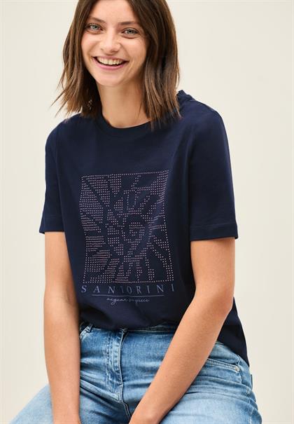 Shirt mit Schmucksteinen urban navy blue