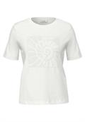 Shirt mit Schmucksteinen vanilla white
