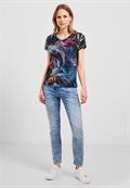 Shirt mit Schulterdetail carbon grey