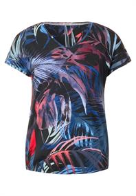 Shirt mit Schulterdetail carbon grey