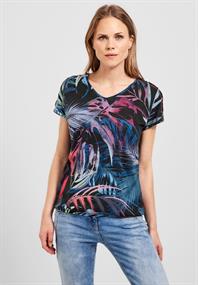 Shirt mit Schulterdetail carbon grey