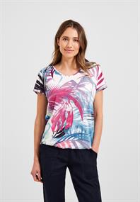 Shirt mit Schulterdetail vanilla white