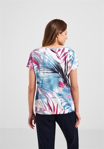 Shirt mit Schulterdetail vanilla white