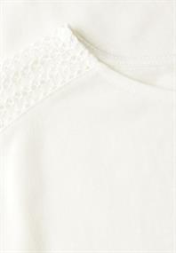 Shirt mit Spitzendetail off white