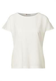 Shirt mit Spitzendetail off white
