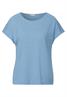 Shirt mit Spitzendetail serenity blue