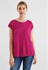 Shirt mit Spitzeneinsatz nu pink