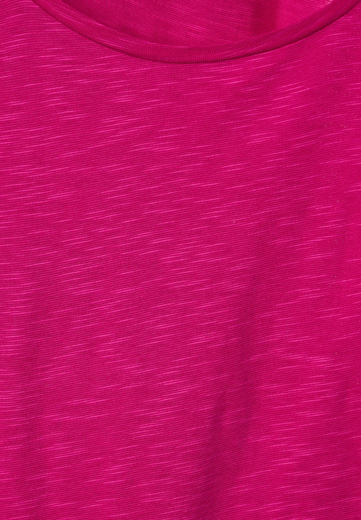 Street One Damen T-Shirt Shirt mit Spitzeneinsatz nu pink bequem online  kaufen bei
