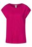 Shirt mit Spitzeneinsatz nu pink