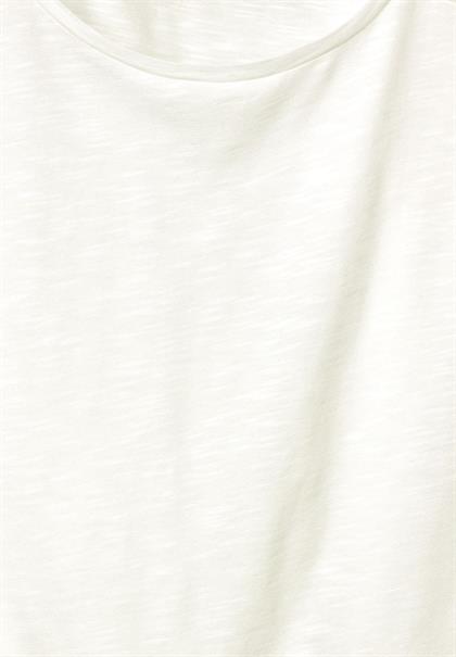Shirt mit Spitzeneinsatz off white